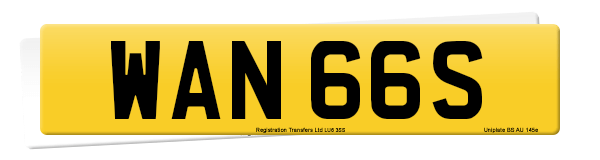 Registration number WAN 66S